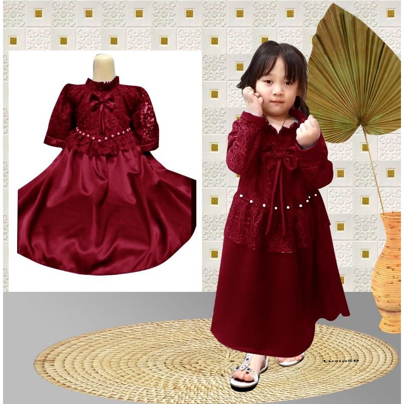 MAXI CRISTY KID 2-7 TAHUN GAMIS ANAK /DRESS PARTY ANAK TERBARU PREMIUM GOOD QUALITY