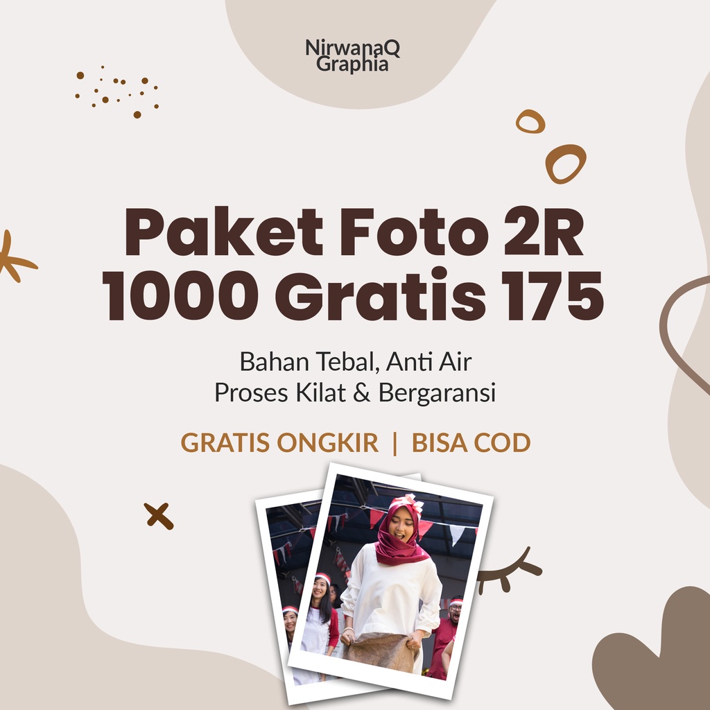 Cetak Foto 2R 1000 Gratis 175 TANPA PRE ORDER BISA COD