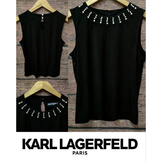 0106 TANK TOP KARL LAGERFELD / TANK TOP BRANDED / TANK TOP SISA EKSPOR
