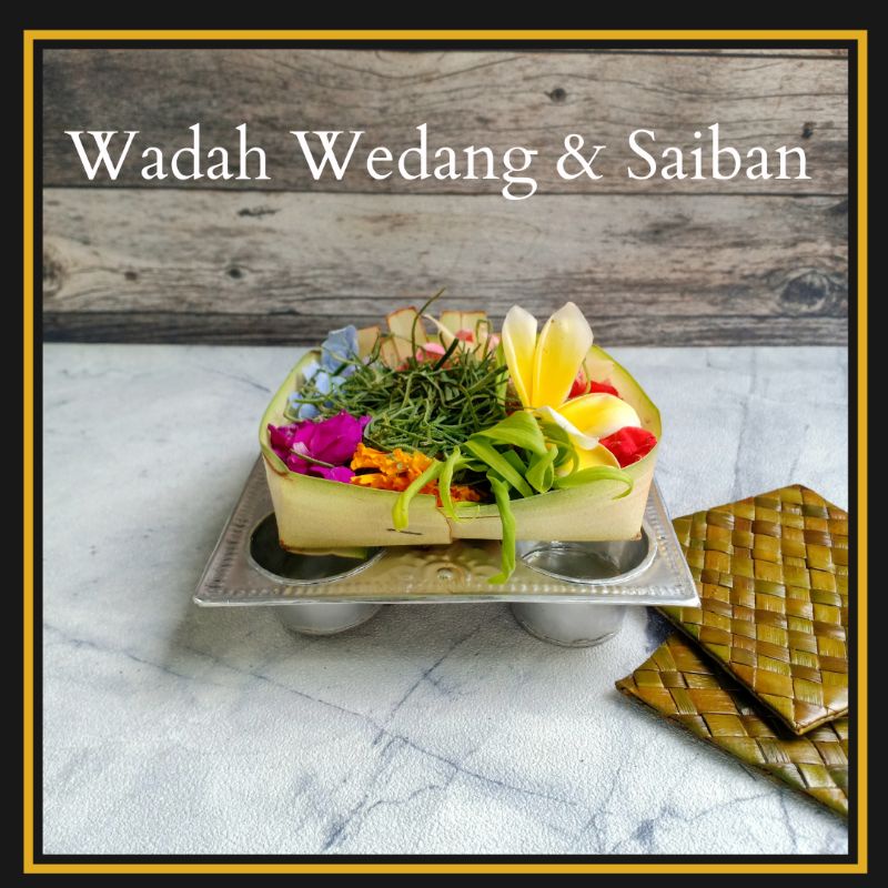 Wadah Wedang &amp; Saiban Aluminium Bali / Wadah Kopi / Wadah Banten Kopi / Kerajinan Bali / Wadah Banten Wedang / Pengewedangan / Craftdewata