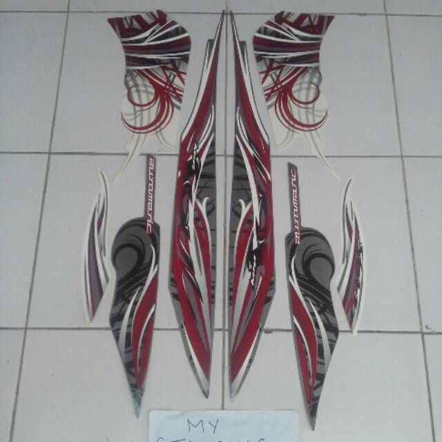 Jual Stiker mio soul 2009 2010 putih abu abu | Shopee Indonesia