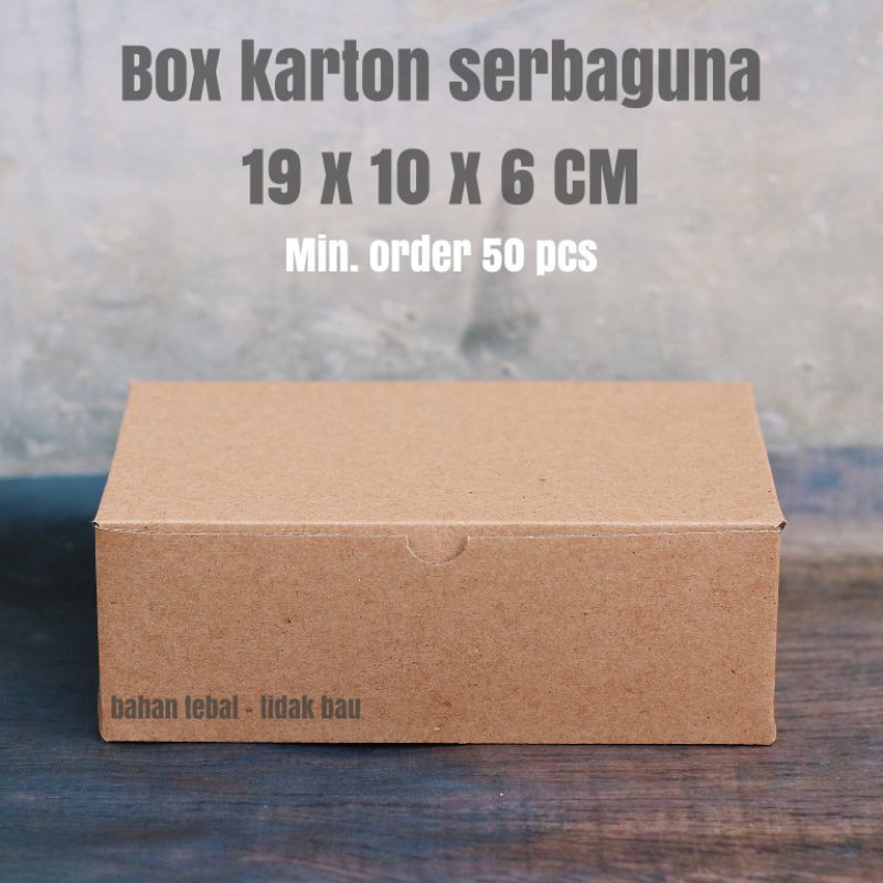 

BOX KARTON 19X10X6 BAHAN KARTON CORRUGATED