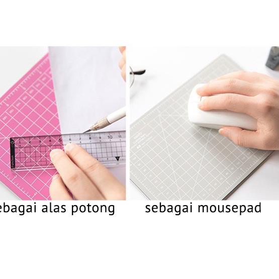 

[KODE PRODUK ZFCE98465] JUNESIX A5 CUTTING MAT & CARVING-KNIFE PEN SET ALAS POTONG