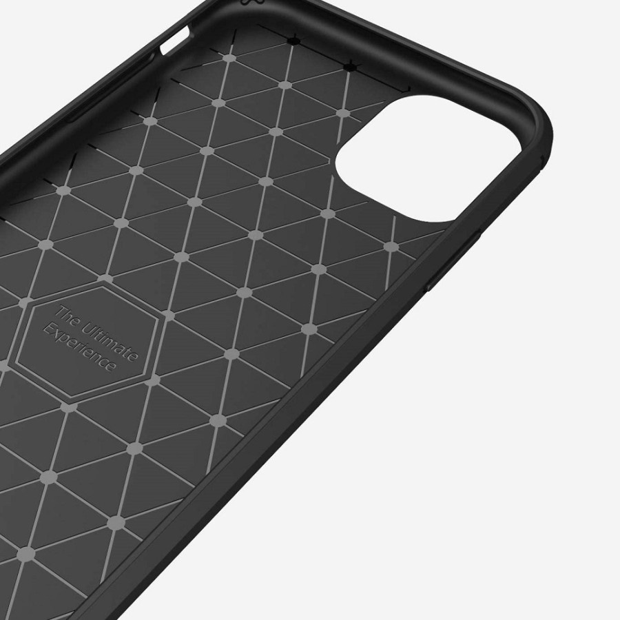 CASE SLIM FIT CARBON IPAKY IPHONE 11 IPHONE 11 BIASA SOFTCASE - FA