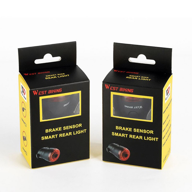 West Biking Lampu Belakang Sepeda USB Smart Brake Sensor YP0701290