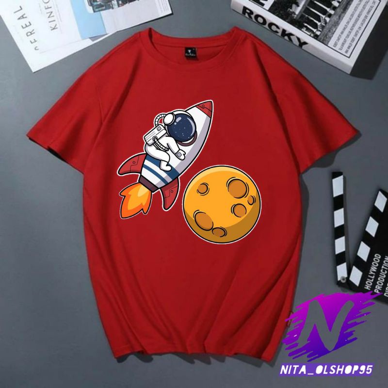 astronot animasi kaos anak baju anak kartun pilot astronot anak