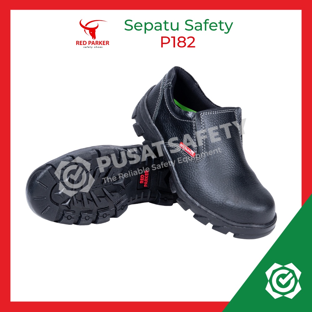 Sepatu Safety Pendek Slop Red Parker P182