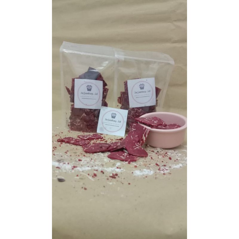 

(PROMO) KERIPIK RED VELVET TOPPING KEJU BY JAJANKUY.ID