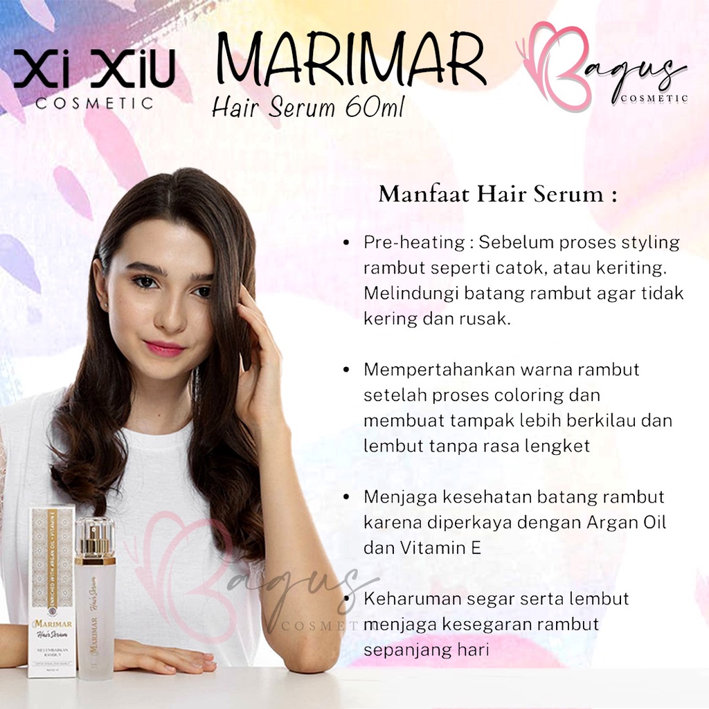 ⭐BAGUS⭐ MARIMAR HAIR SERUM 60ML By XI XIU | Serum Rambut