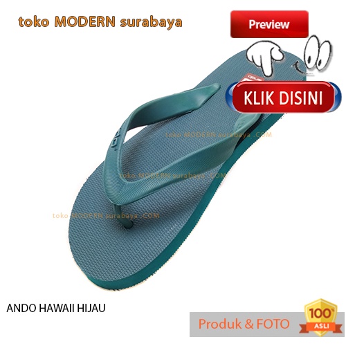 ANDO HAWAII HIJAU sandal jepit flat casual