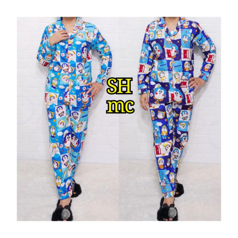 BAJU TIDUR / BAJU TIDUR WANITA / PIYAMA / SETELAN JUMBO XXXL / SETELAN CELANA / BAJU TIDUR JUMBO / BAJU TIDUR SETELAN / PIYAMA JUMBO / BAJU TIDUR PIYAMA / BAJU PIYAMA  / SETELAN BABYDOLL / LENGAN PENDEK / PIYAMA MOTIF / DORAEMON / KOTAK / ACAK / CP