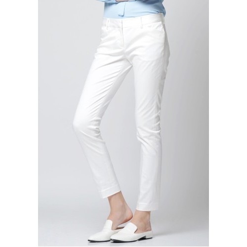 The Executive Stretch Skinny Fit-Mid Rise White (preloved)