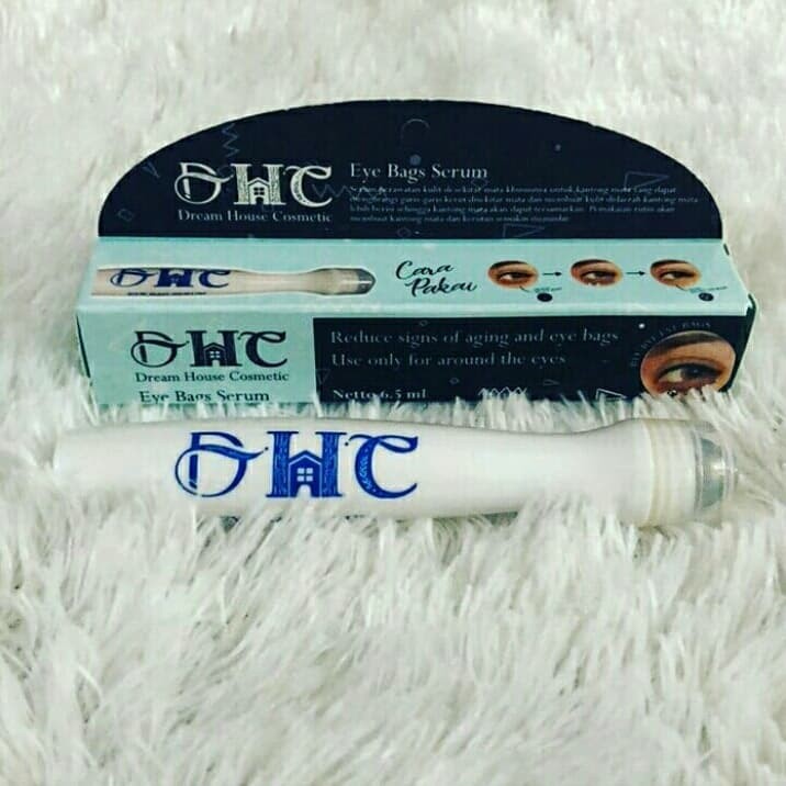 DHC EYE BAGS SERUM WITH ROLL ON PENGHILANG KERUTAN DAN KANTONG MATA / MATA PANDA BIRU