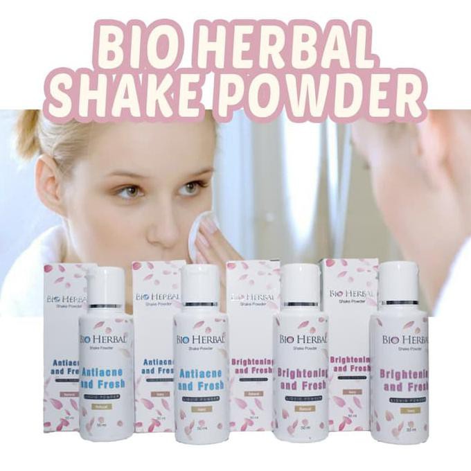 Bio Herbal Bedak Cair Anti Jerawat Bedak Brightening Glowing