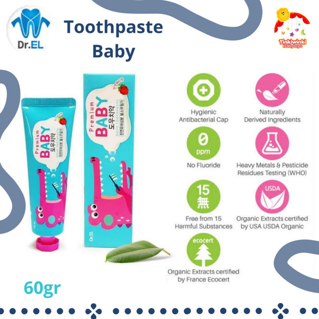 Dr. EL TOOTHPASTE BABY AND KIDS Pasta gigi Bayi dan anak