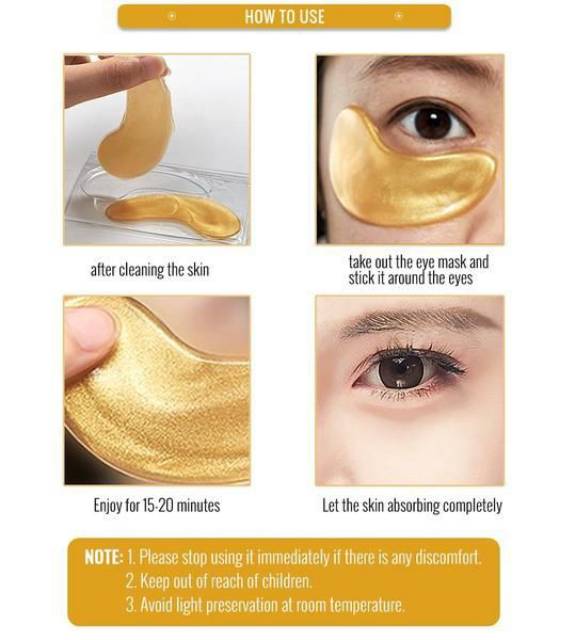 MASKER MATA COLLAGEN GOLD / COLLAGEN CRYSTAL EYE MASK TREATMENT MATA PANDA