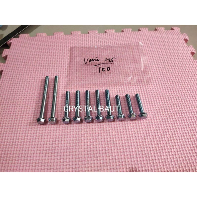 Baut Blok CVT 1Set Vario 125 / Vario 150 Baut 10 Kunci 8