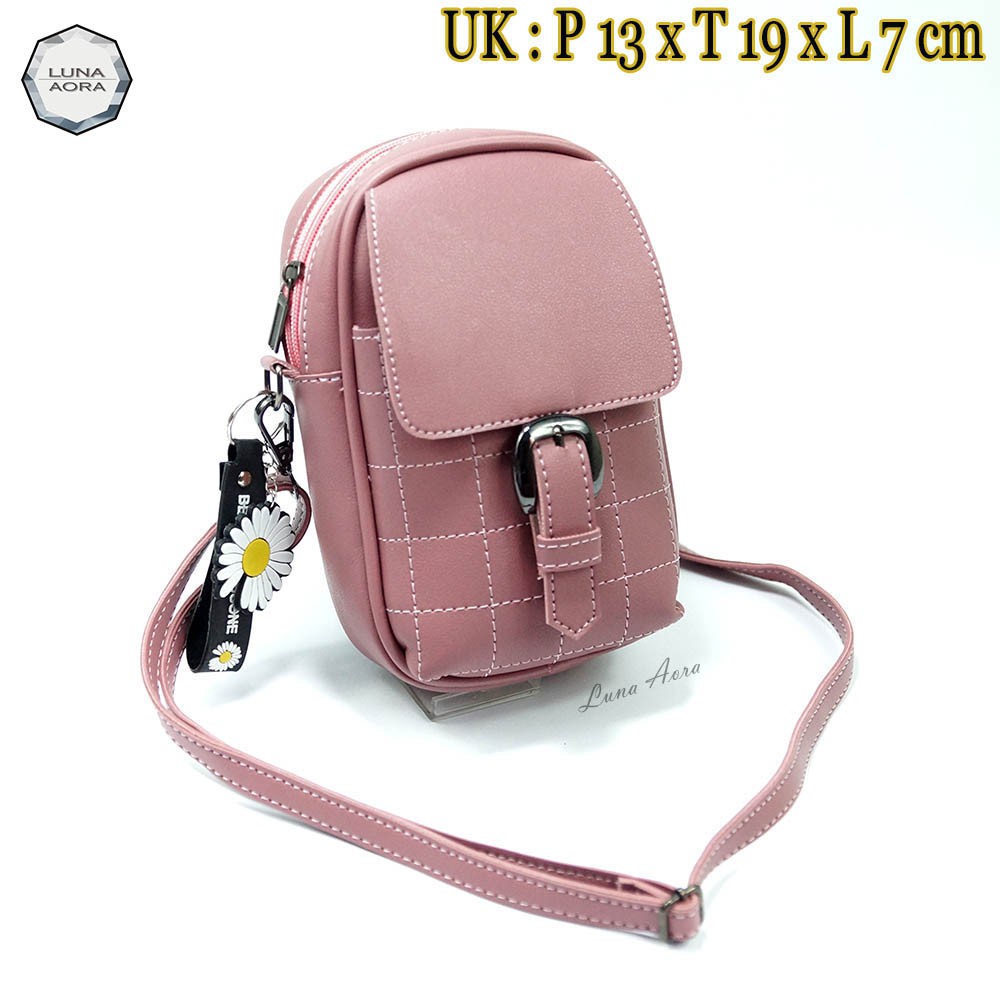 Luna Aura Tas Selempang Pouch Hp Wanita Gesper Nekkel 2540 Slingbag wanita OOTD Tas wanita Terlaris