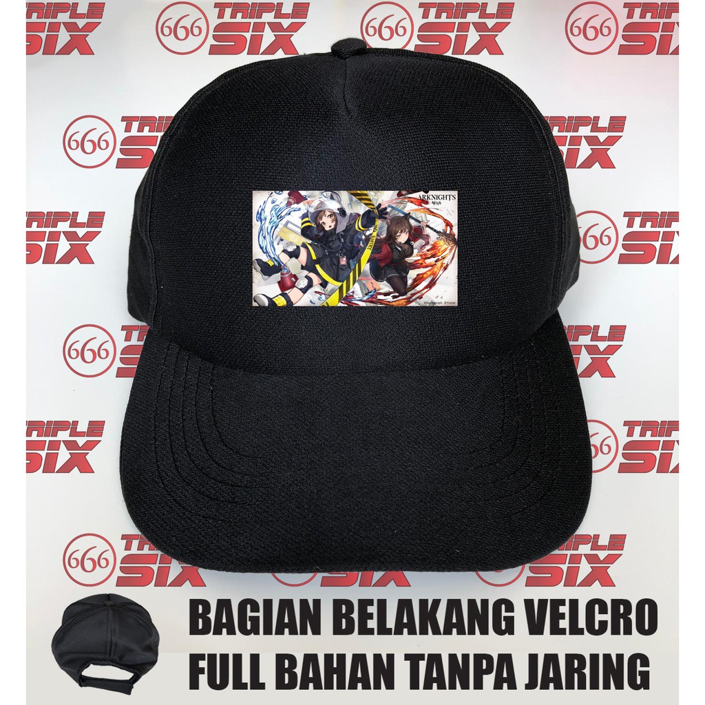 Topi Baseball Velcro Arknights Shaw Skyfire