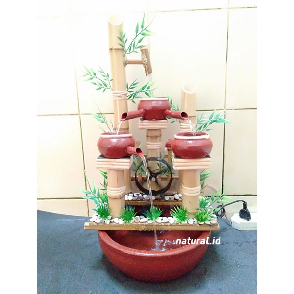 Kincir air natural bambu cendani