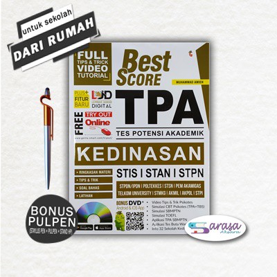 Buku Psikotes Tes Kedinasan Buku Tpa Kedinasan Best Score Stis Stan Stpn Full Pembahasan Shopee Indonesia