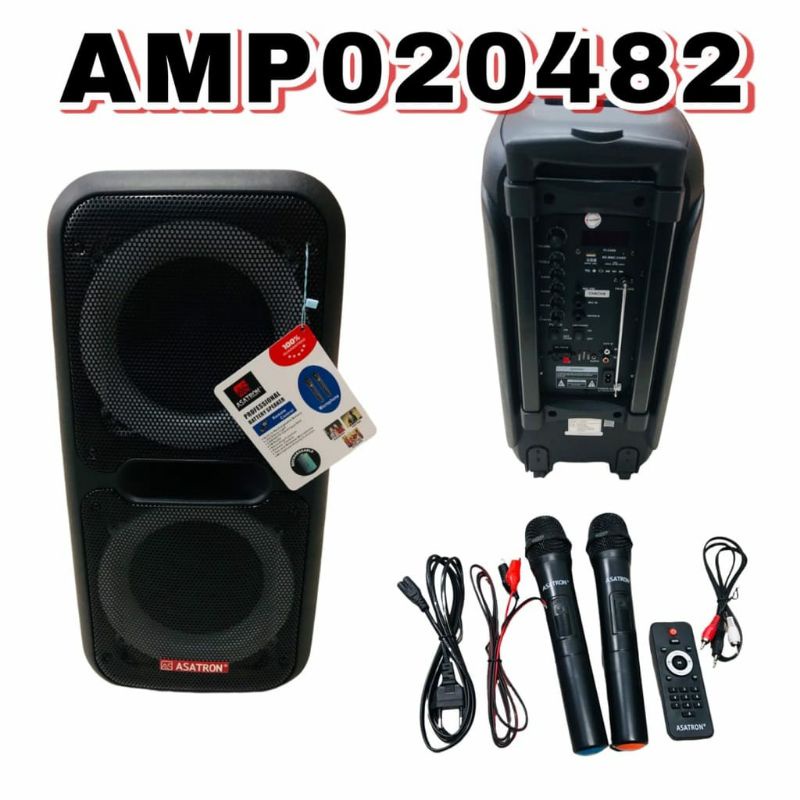 ASATRON CHACHA RMS 30 W 2X8INCH SPEAKER MEETING PORTABLE BLUETOOTH