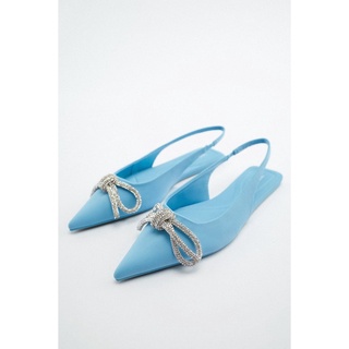 zara light blue shoes