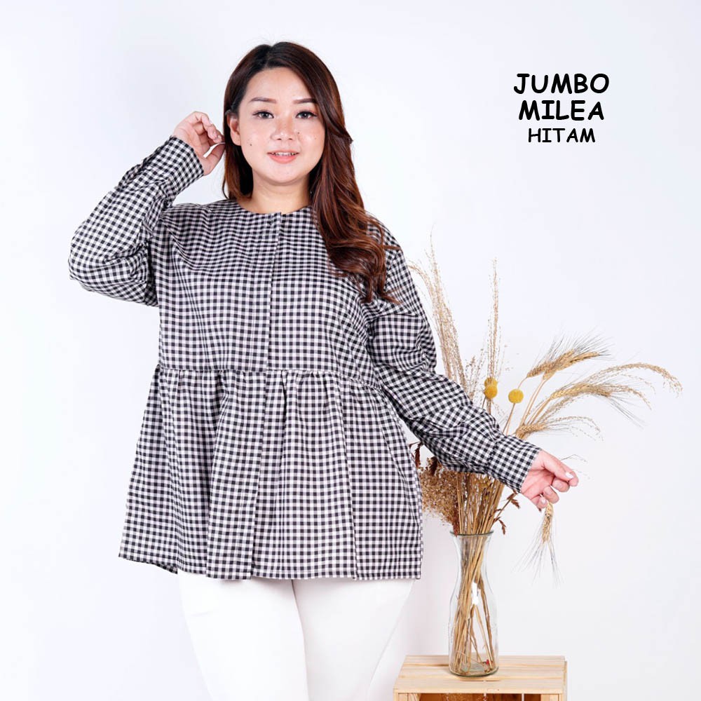 BIGCLO - (COD) Blouse Jumbo Lengan Panjang BLP1 Atasan Wanita