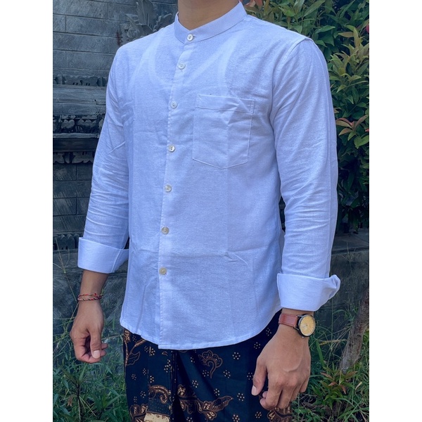 kemeja semi linen - koko