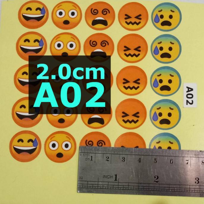 

Sl A02 Smiley 2Cm Sticker Label Stiker Belimas89 Berkualitas