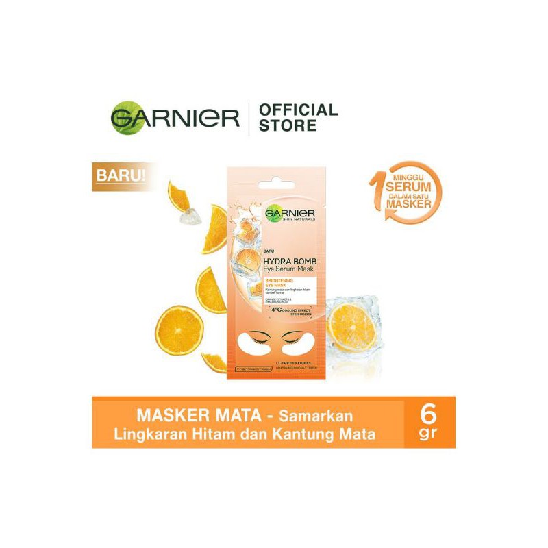 Garnier Eye Serum Mask Hydra Bomb Orange 6G
