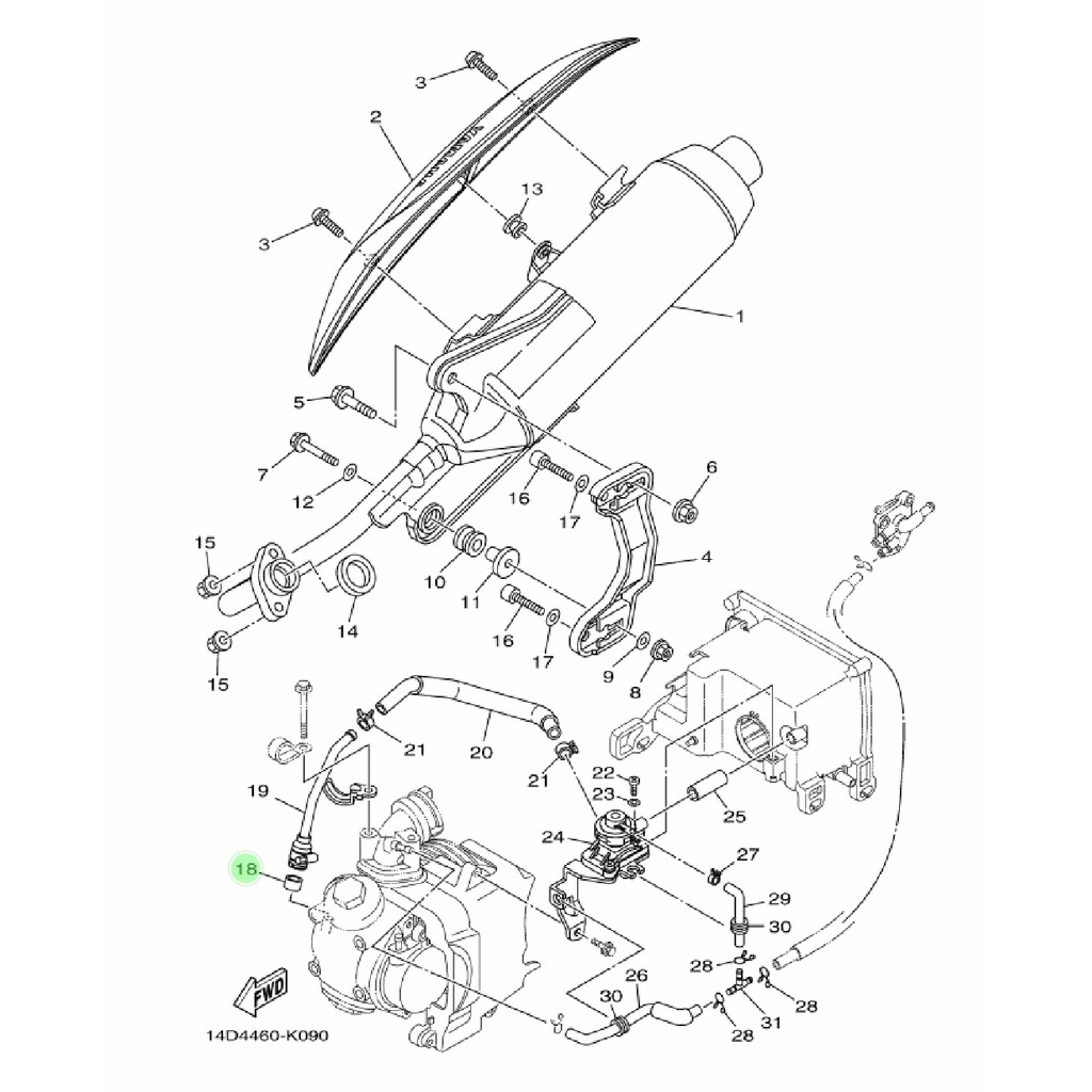 GASKET PERPAK RING SELANG HAWA UDARA AIS MIO SPORTY SMILE NOUVO Z SOUL FINO KARBU 28D-E4714-00