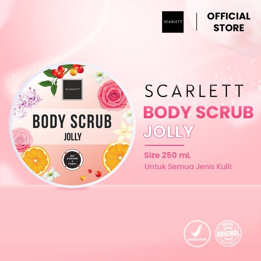 BODY SCRUB SCARLETT | Scarlett Whitening Body Scrub Original 100%