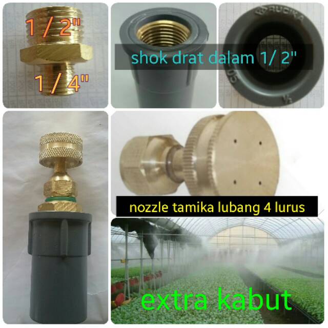Nozzle tamika.nozzle kabut rumah walet.nozzle kabut jamur.nozzle kandang ayam