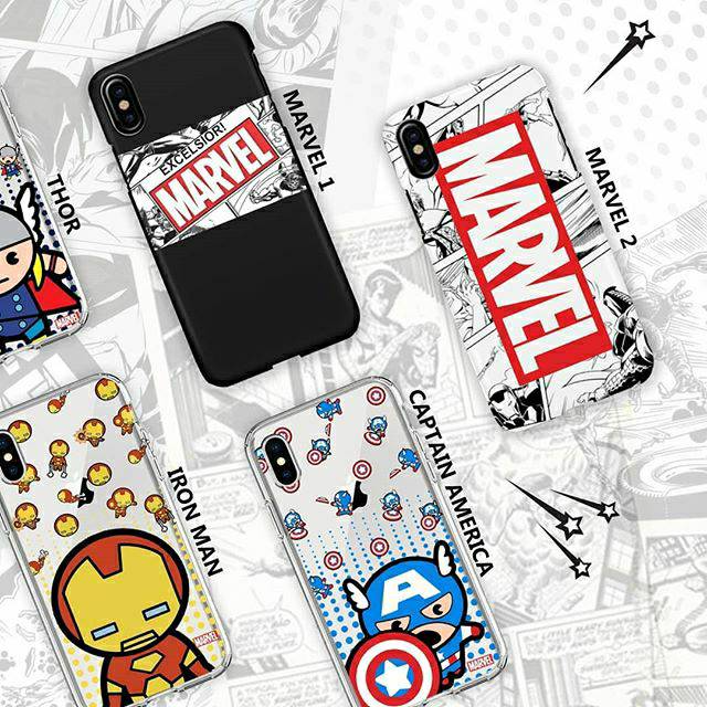 Custom case softcase transparan avengers marvel lucu bisa kasih nama