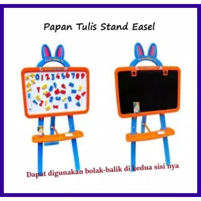 

[MA-02B] Papan Tulis Kaki Tiang Belajar Anak Board Easel Stand 3655