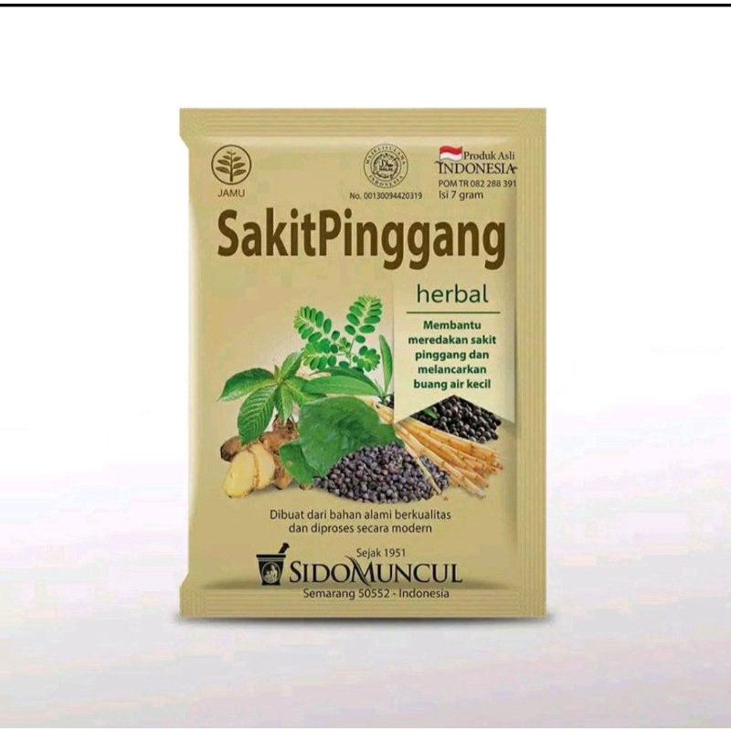

Jamu Sakit Pinggang Sido Muncul