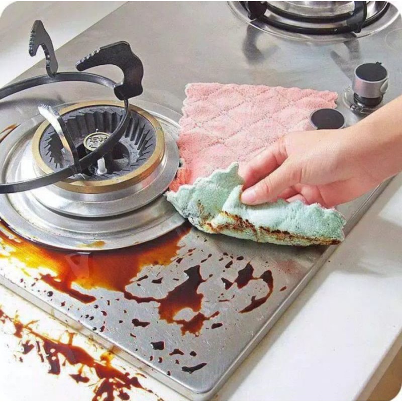 kain lap bahan bagus lap piring dan permukaan lainnya