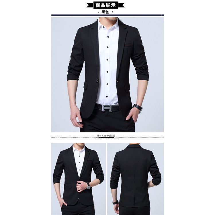 BLAZER SLIMFIT PRIA WARNA HITAM ARKA BLACK KANCING 1 NIKAYU - JAS RESMI PRIA WARNA HITAM SLIMFIT ORIGINAL NIKAYU