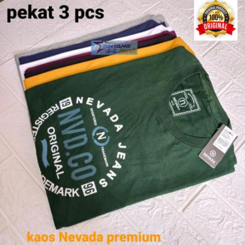 PROMO BAJU PRIA DISTRO / 100RB DAPAT 3PCS MOTIF RANDOM ACAK  / KAOS TRENDY MASA KINI / KAOS NEVADA PREMIUM / KAOS PRIA DISTRO / KAOS NEVADA ORIGINAL