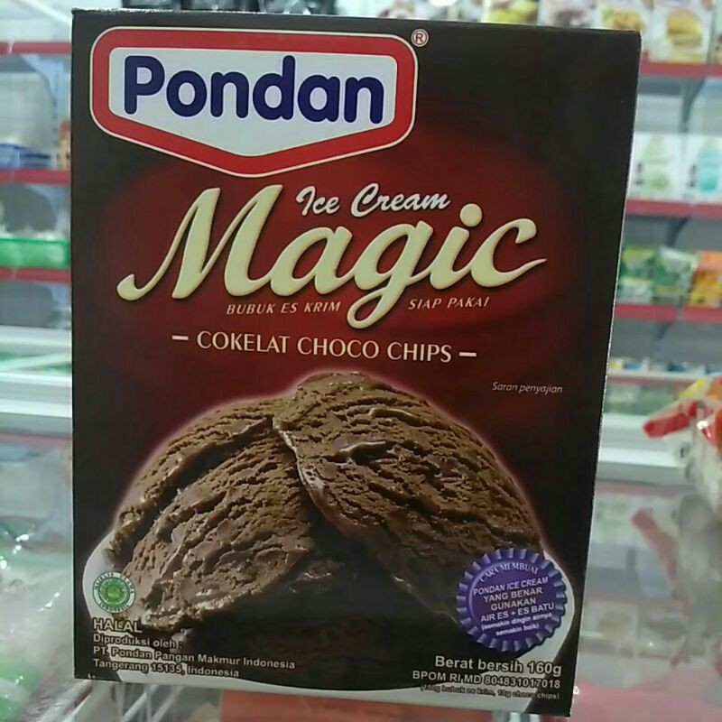 

Pondan Ice Cream Magic Coklat Choco Chips 160gr