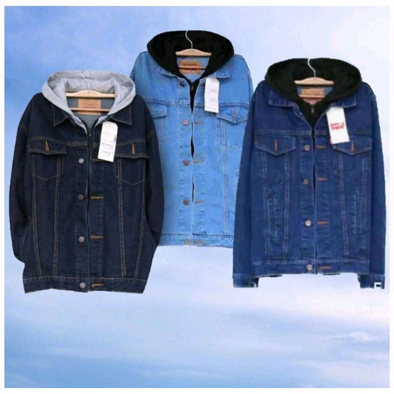 JAKET JEANS PRIA HOODIE / JAKET JEANS HOODIE PRIA ORIGINAL / JAKET JEANS PRIA KEREN / JAKET DISTRO