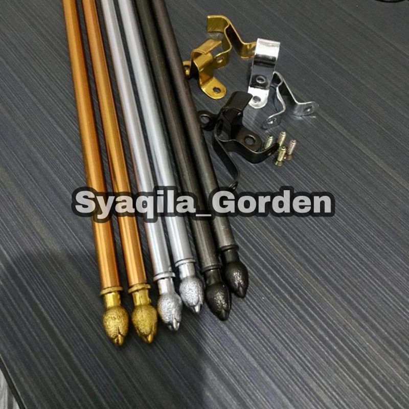 Besi stick stik gorden kupu-kupu ikat pita buat vitrase spiral  jendela minimalis termurah