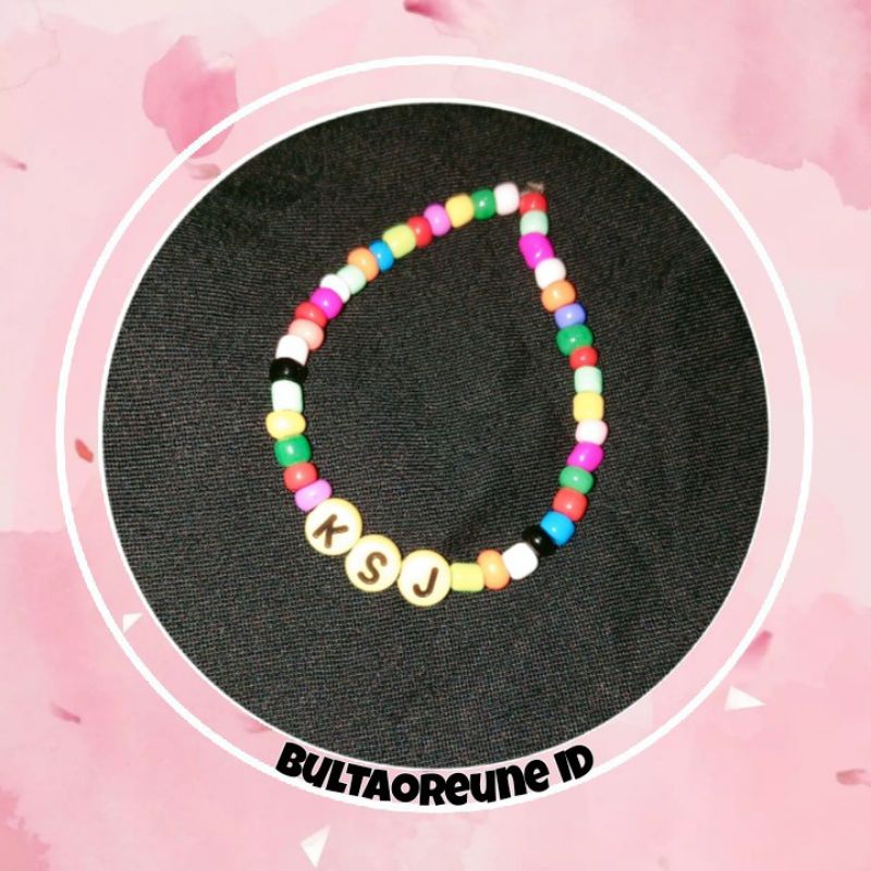 Gelang Manik/Gelang Manik Custom/Gelang Manik Custom Nama/Gelang Manik Custom Kpop