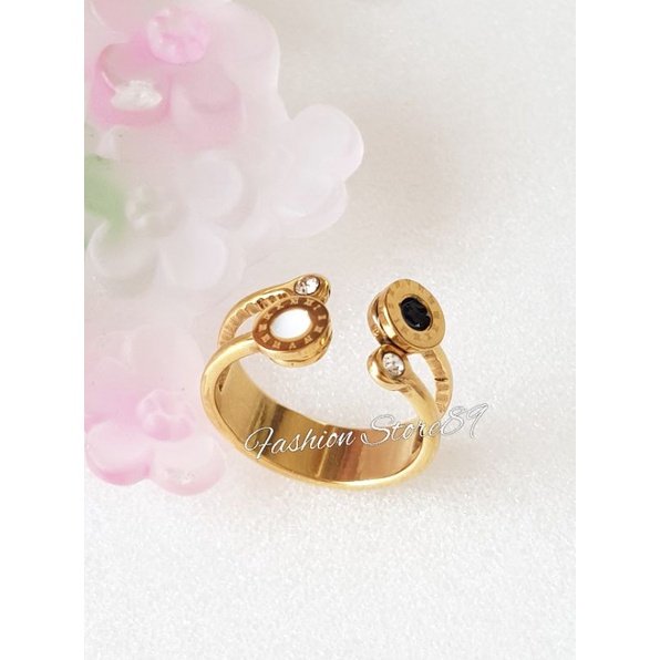 Ready Import Cincin Fashion Titanium Gold Antikarat Bestquality Cincin Antikarat Fashion Branded