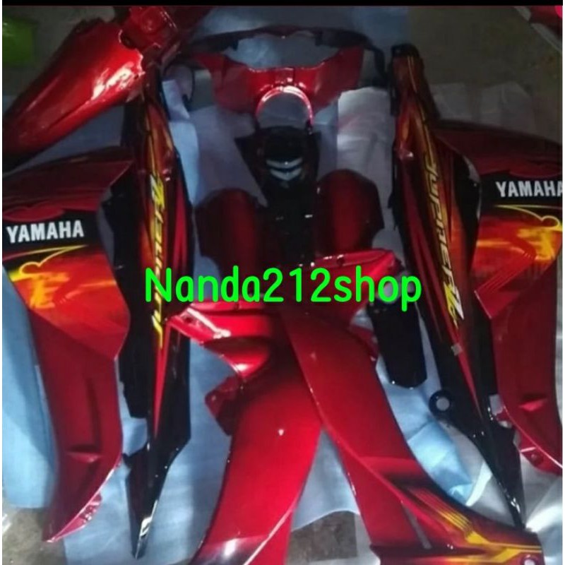 Cover body full halus Jupiter z burhan merah marun