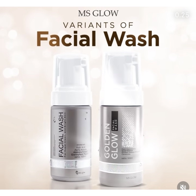 sabun ms glow  facial wash ms glow