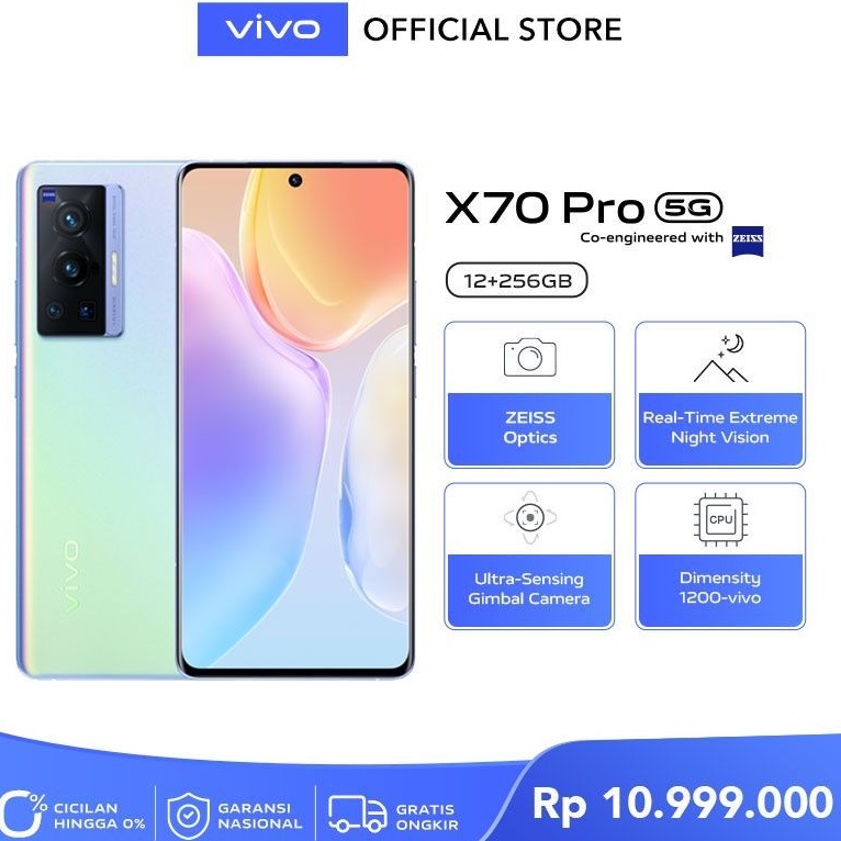 HP VIVO X70PRO X70 PRO RAM 12 256 12GB + 4GB EXTENDED RAM INTERNAL ROM 256 GB