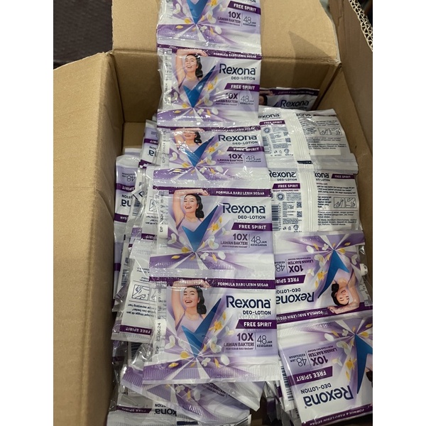 rexona deolotion sachet renteng isi 12