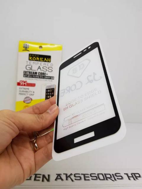 KOREAN Tempered Glass Samsung J2 Core 5.0&quot; TG 5D Samsung J260 FULL SCREEN Anti Gores Kaca FULL GLUE